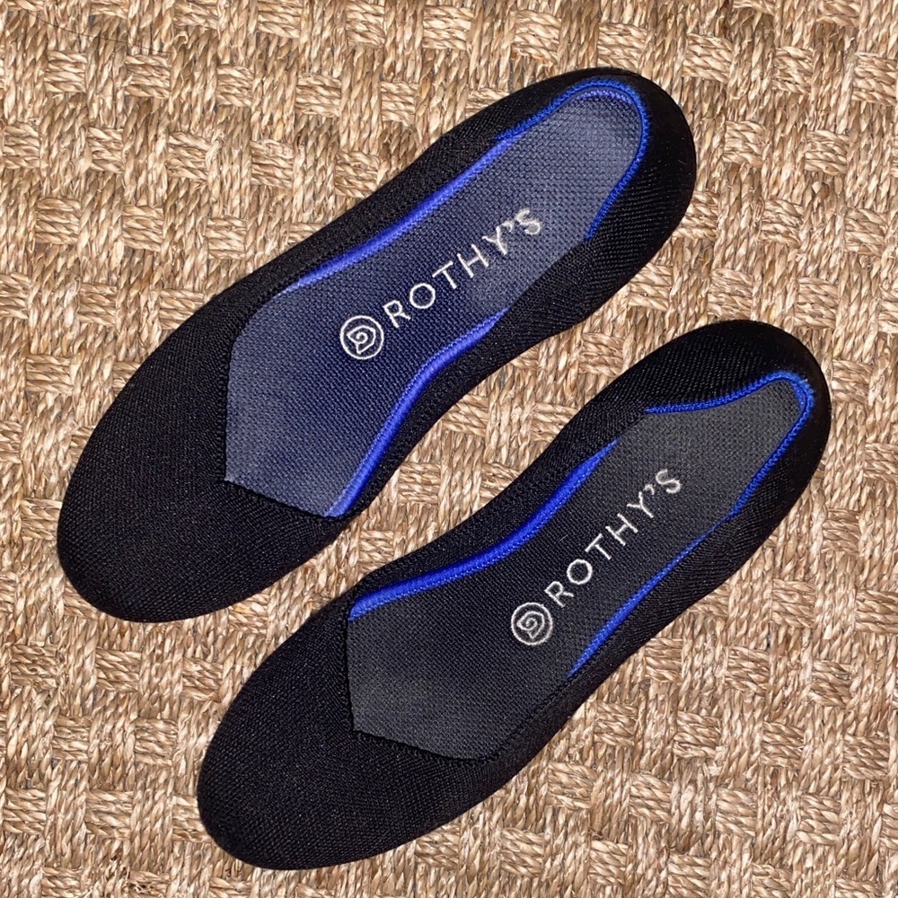 Rothy's Black and Blue Women's Flats - Picture 3 of 7